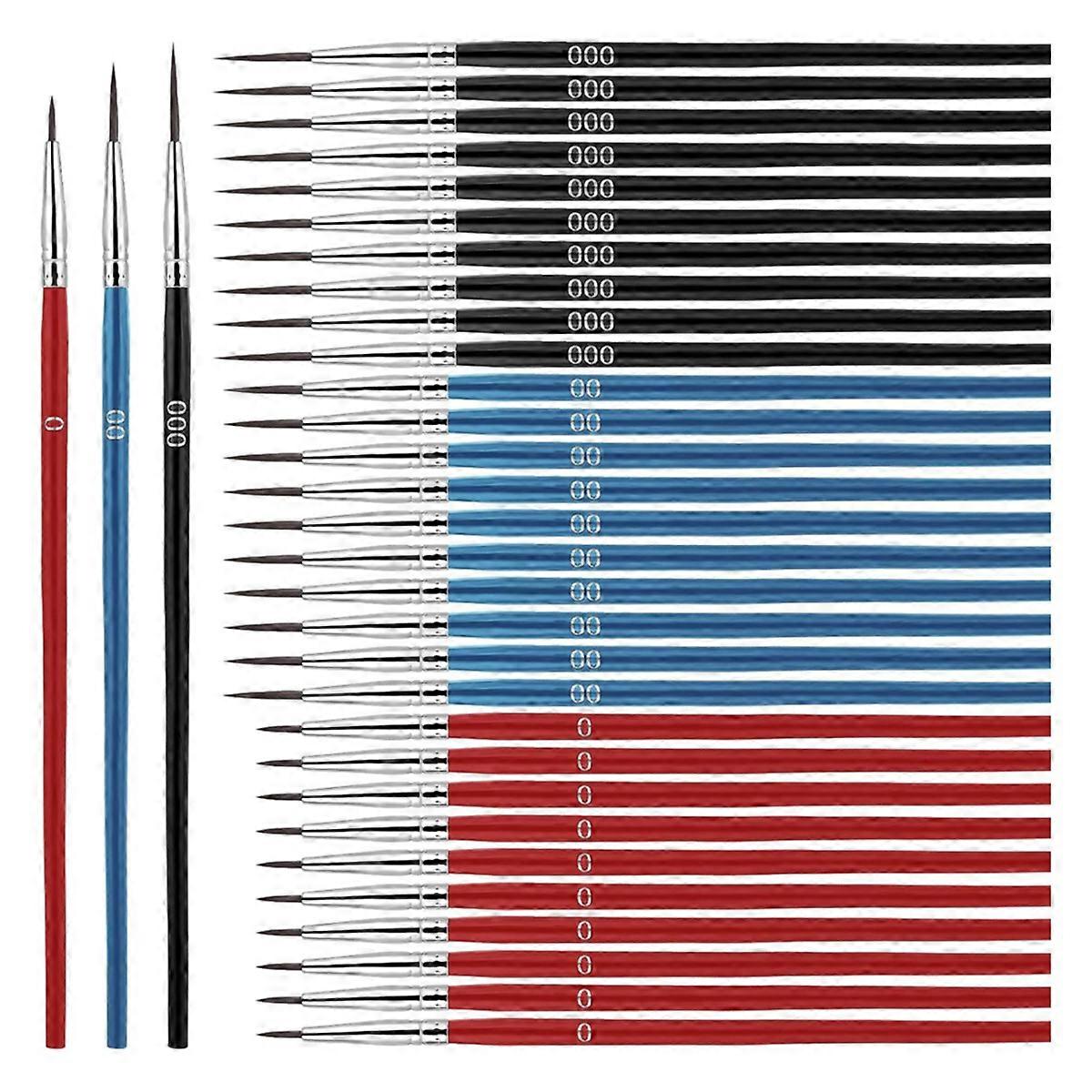 30pcs Detail Brushes for Paint By Number Crafts B