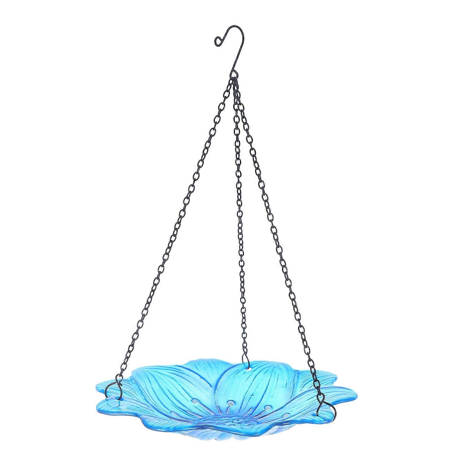 Glass Bird Feeder for Hanging on Trees Unique Design for Bird Watching and Feeding 7