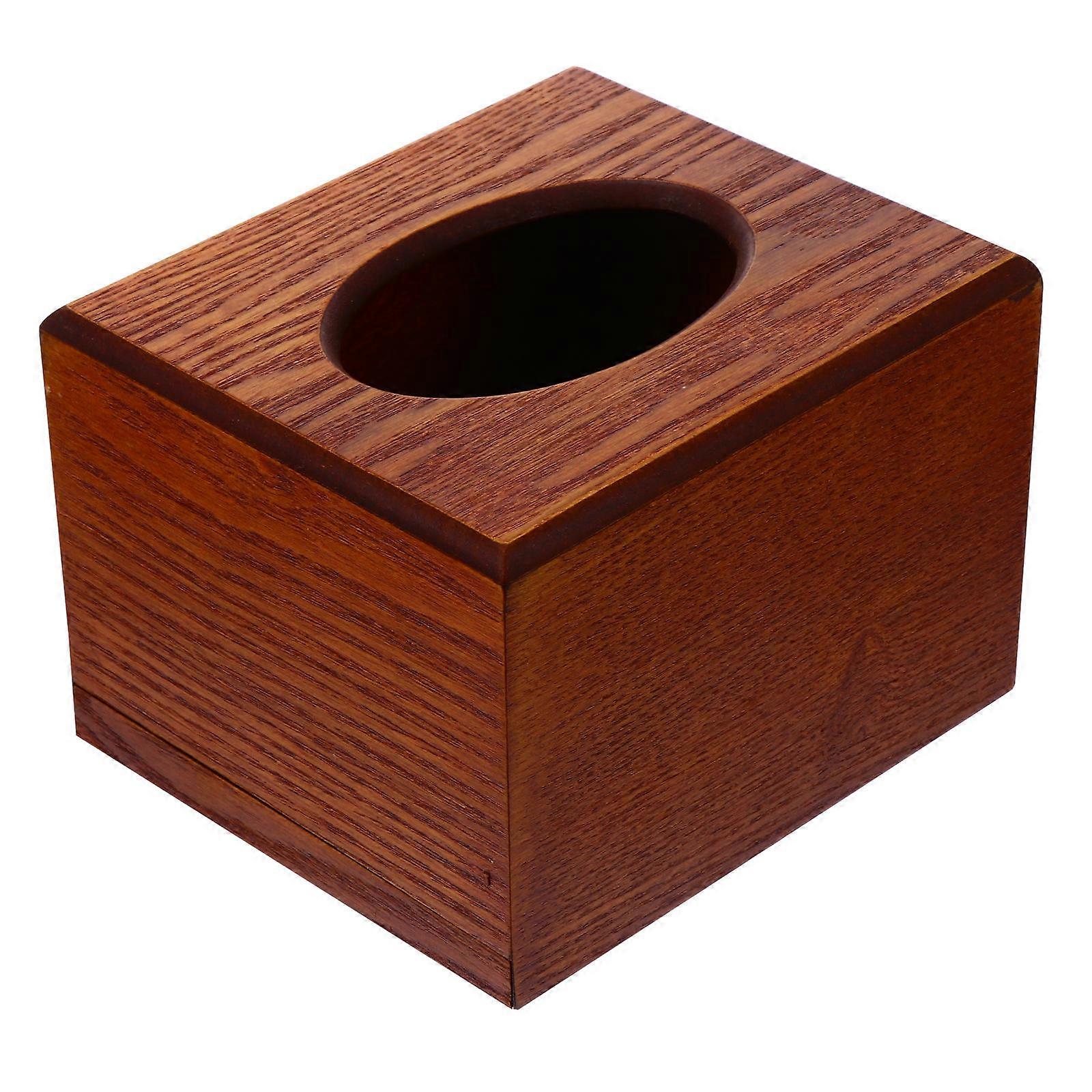 Multifunctional Desktop Storage Box For Bathrooms Cafe Use With Brown Color 1Pack