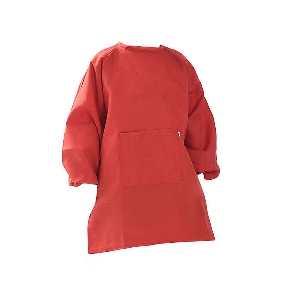 Kids Painting Apron with Long Sleeves and Adjustable Closure Made from Durable Polyester Protects Clothes from Stains