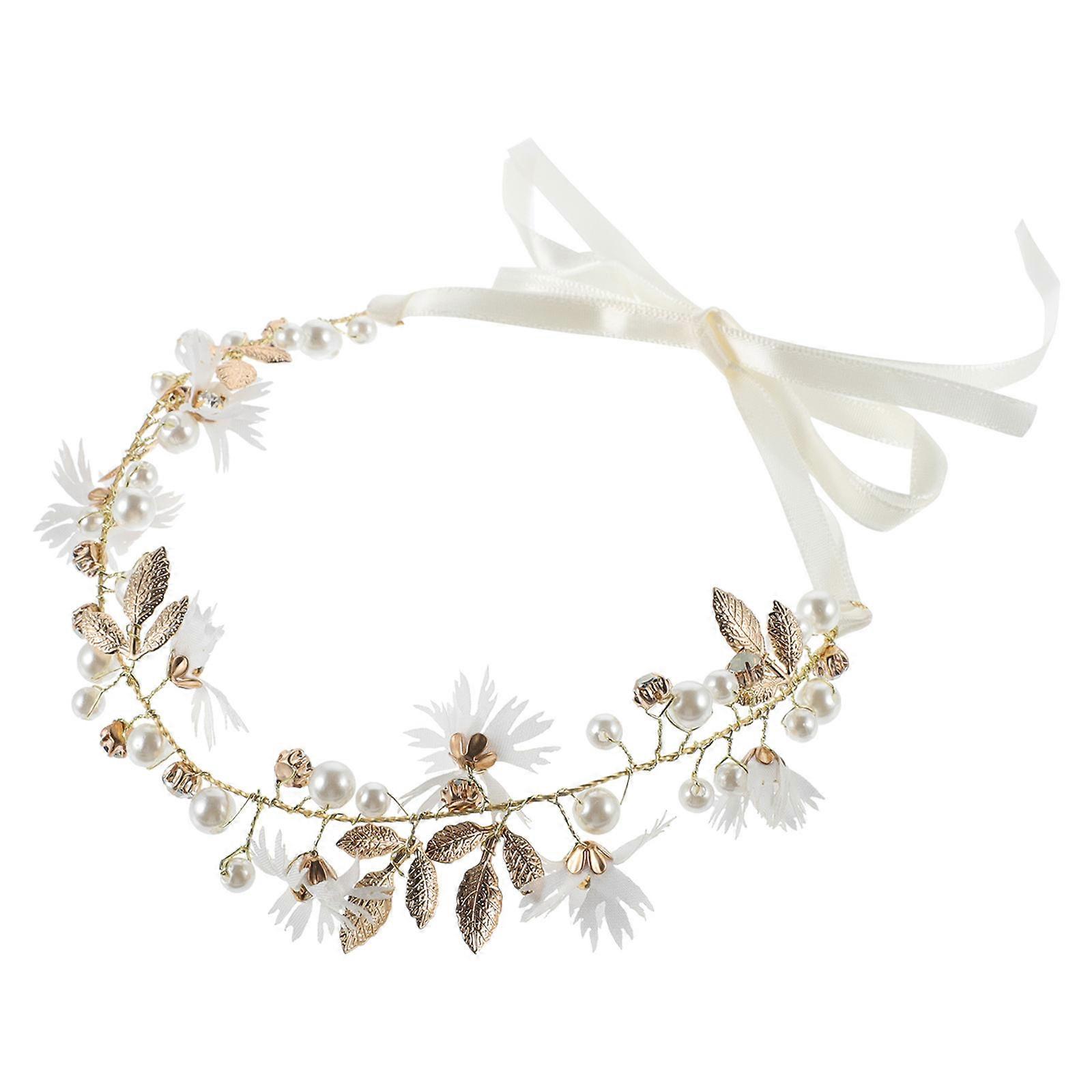 Durable Golden Garland Shape Headdress for Decoration with Safe Alloy Material and Adjustable Size 4 Years to Adult