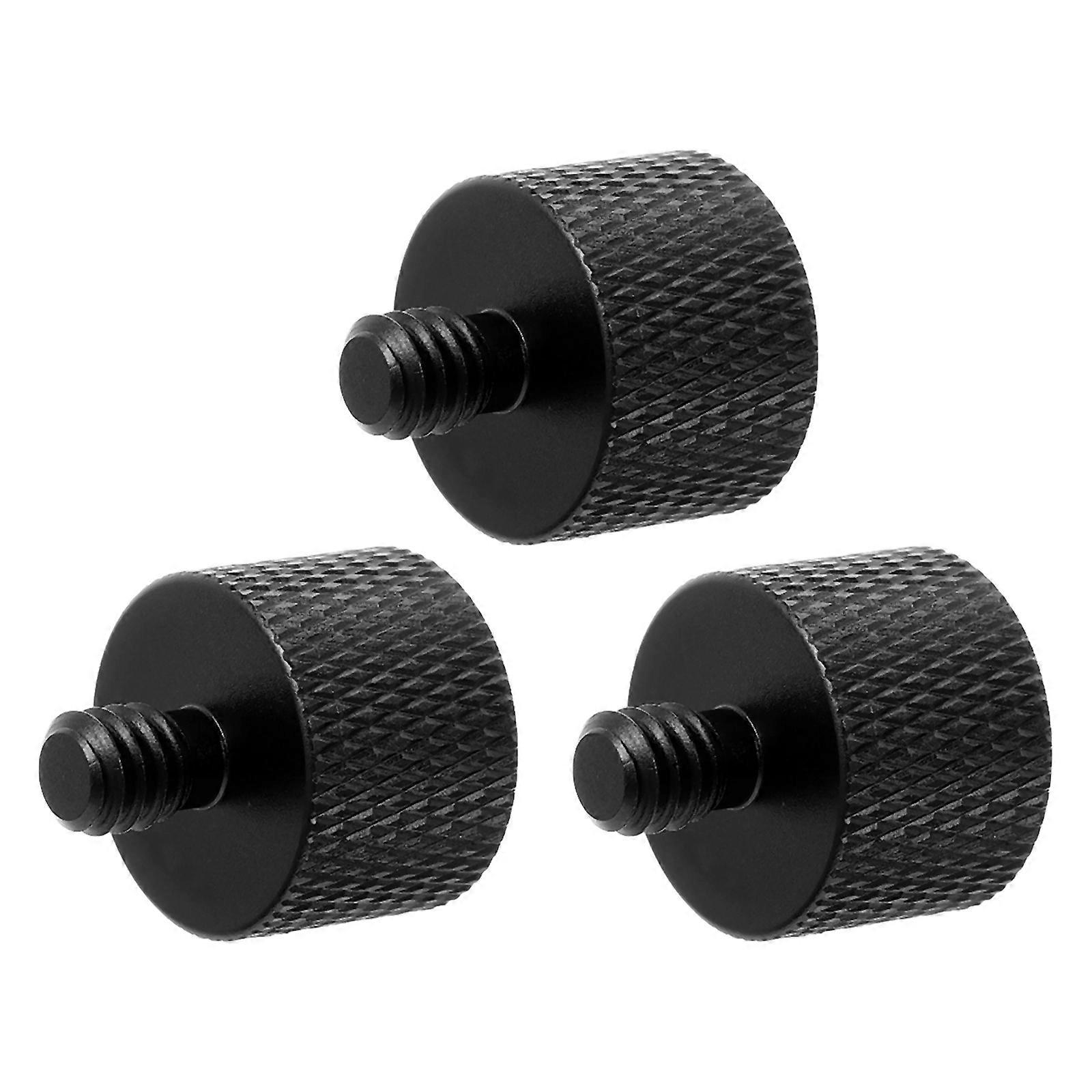 3pcs Tripod Adapter Screws for Microphone Stand Conversion – Slip Resistant, Smooth Edges, Secure Attachment, Compatible with Mic Holders and Stands