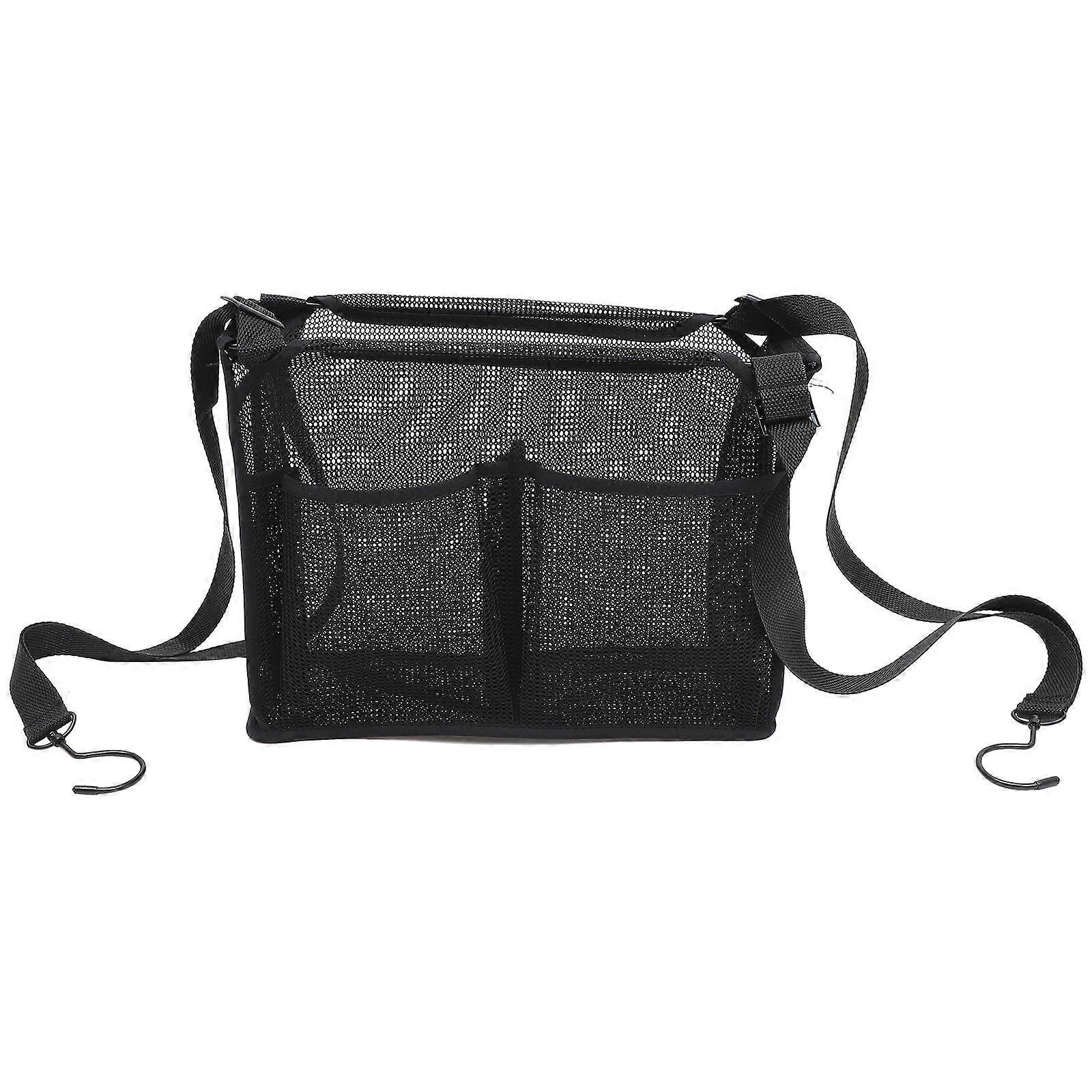 Bathroom Hanging Mesh Organizer Basket with Multi Grid Storage for Toiletries, Cosmetics, Toothbrushes, and Daily Essentials – Space Saving Storage