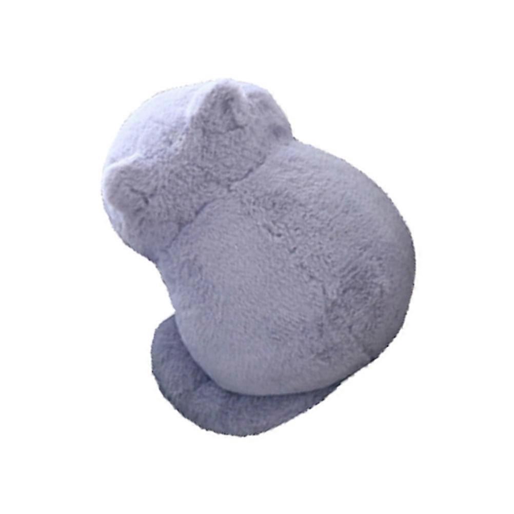 Cat Plush Doll Grey for Decoration Durable Cute Toy Party Favor Sofa Pillow 1pc 4.7inx4.3inx3.5in