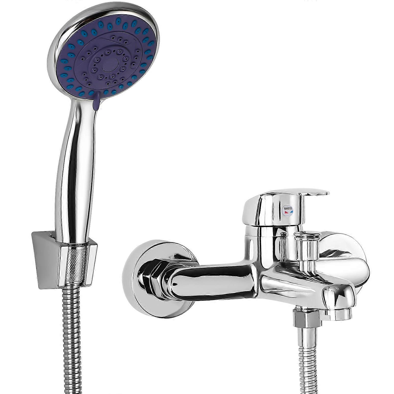 High Pressure Shower Faucet Kit With Hose For Shower Room Bathing Experience Assorted Color 1 Set