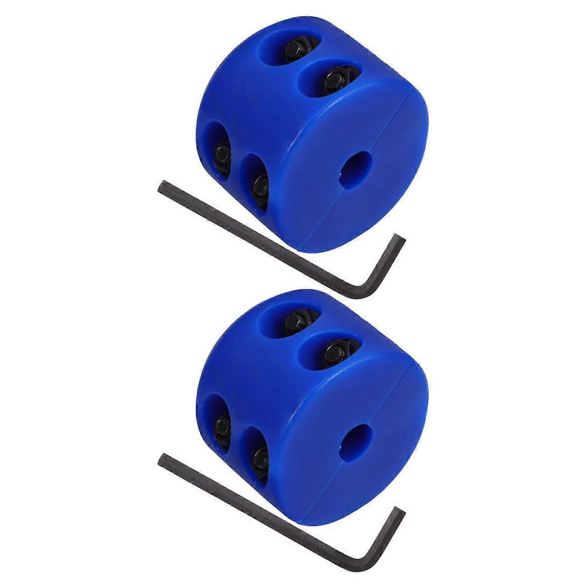 2 pieces of winch cable hook stoppers made of robust rope protection for ATV, with an internal hex key for easy installation and stability.