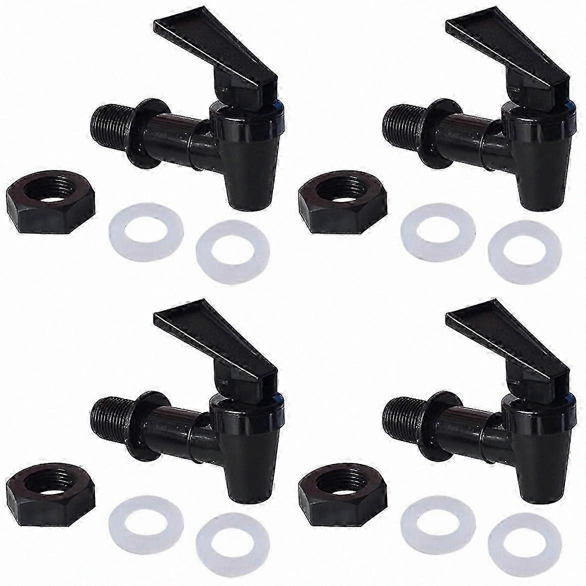 4-Pack Cooler Faucet Replacement, Reusable Dispenser Tap Set for Water Jugs and Beverage Containers