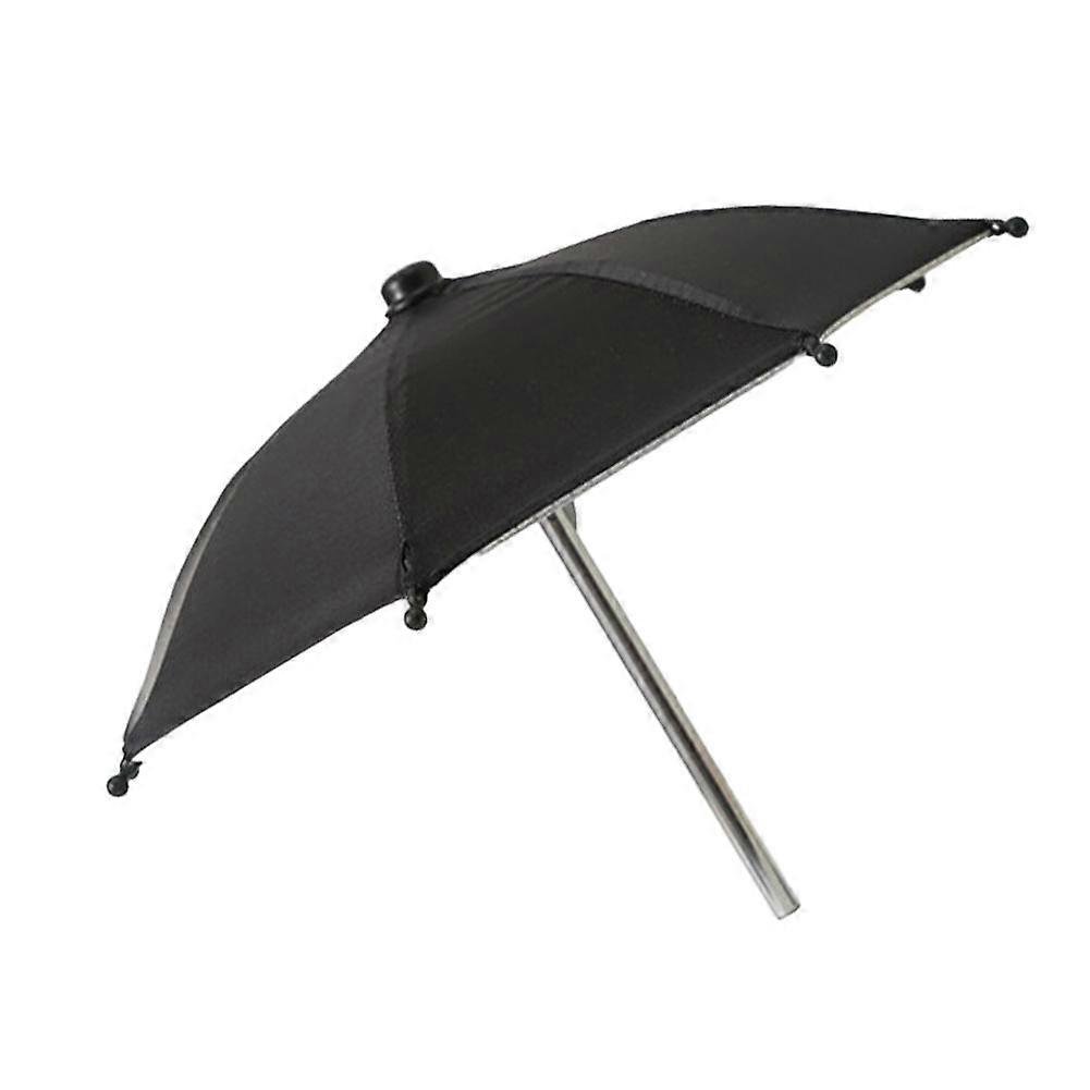 kkiuop Universal Mini Umbrella Stand For Phone Outdoor Riding Waterproof Sunshade Umbrella O9A8 Mobile Phones Bracket
