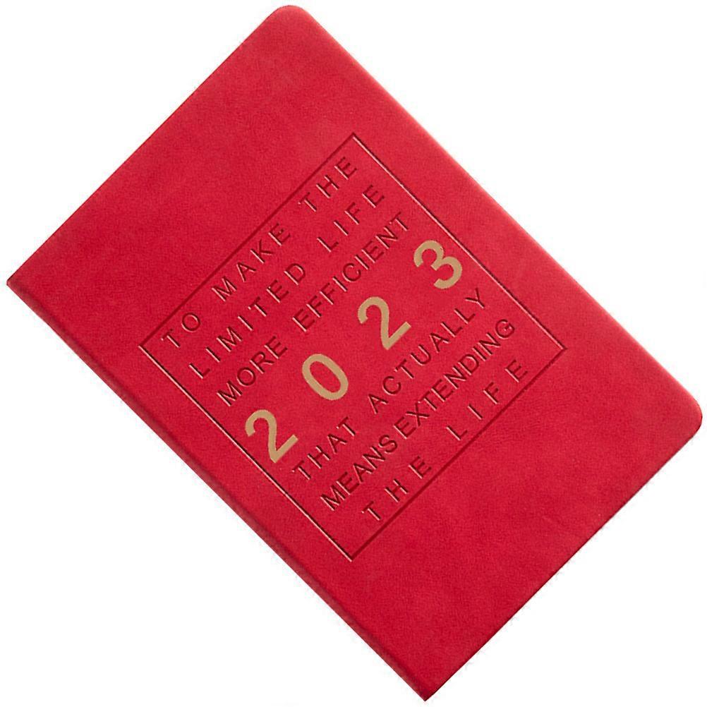 4Pcs Red Date Planner Notepad For And Work With Simple Practical Design 21X14.5X2CM