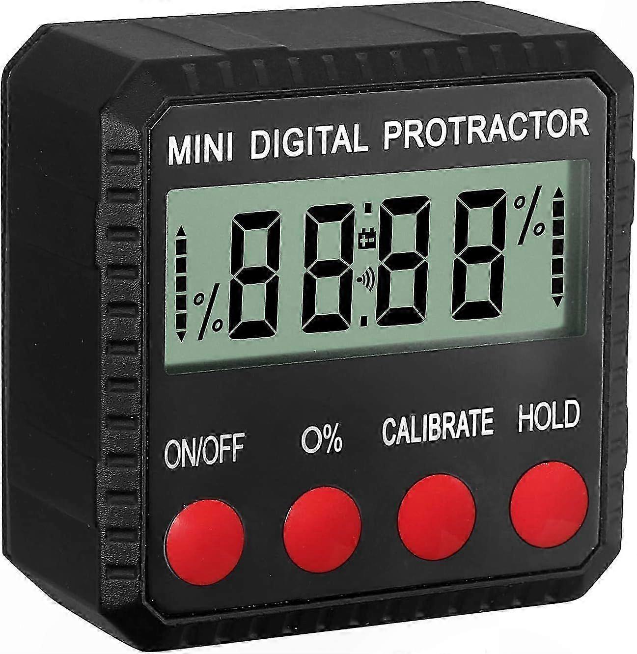 Precision Digital Angle Finder with Magnetic Base and Backlight for Woodworking and Construction Projects