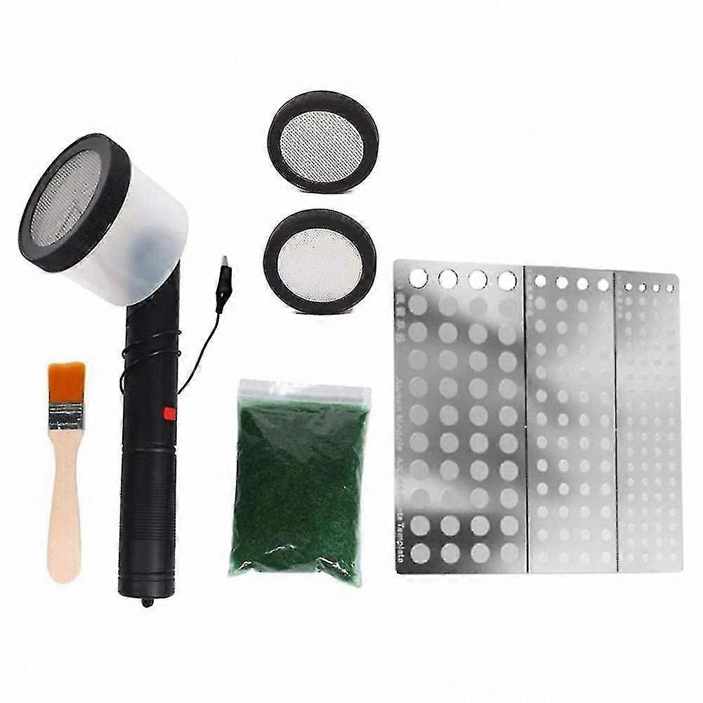 Static Grass Applicator Kit with Antislip Handle for DIY Modeling and Craft Projects