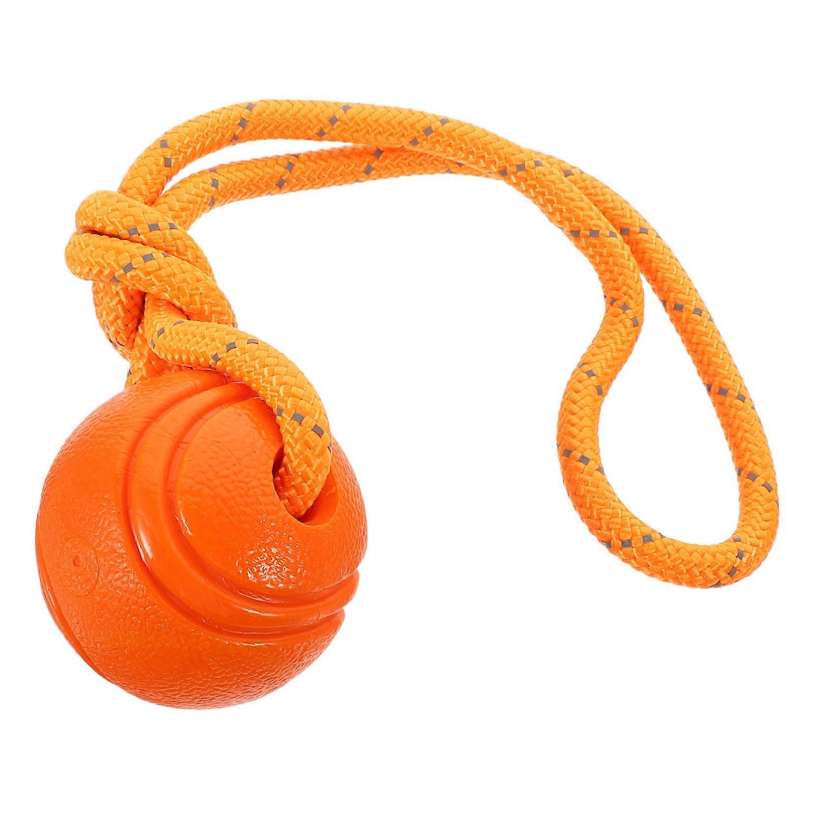 Pet Chew Ball Portable Dog Toy for Strong Bite Resistance, Teeth Cleaning, Durable Rubber, Medium Size, Ideal for Aggressive Chewers