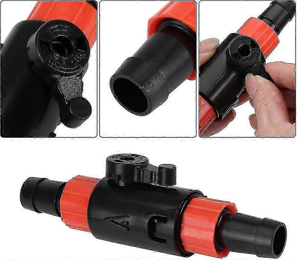 Valve Hose Valve Pipe Valve Water Flow Control With Quick Release Handle Hose Connector For Aquarium Fish Tank(12/16)-QJWL