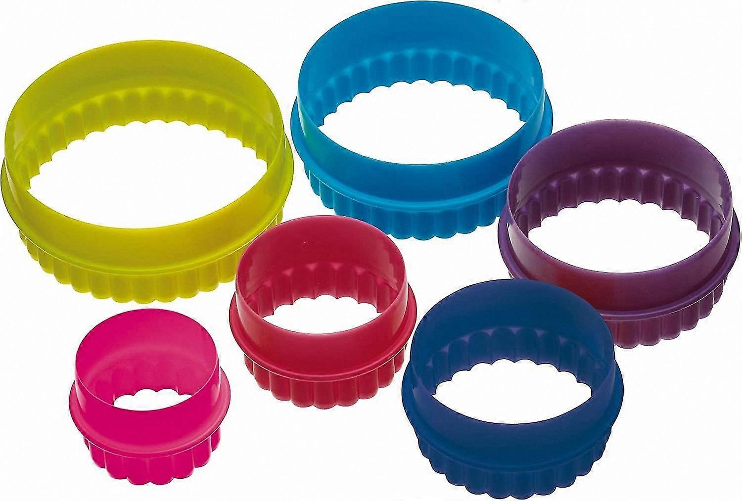 Round Cookie Cutter Set of 6 for Baking and Decorating