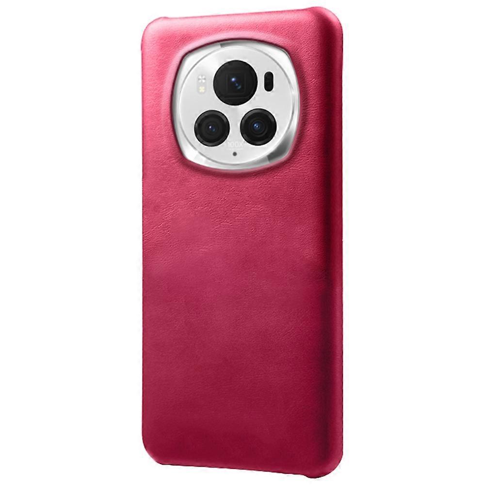 For Honor Magic6 Pro 5G Case Calf Texture Shockproof Phone Protector - Rose