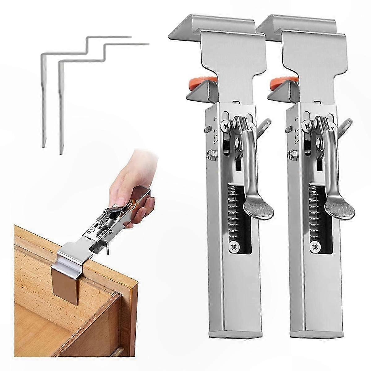 Universal Adjustable Drawer Clamp for Cabinet Installation