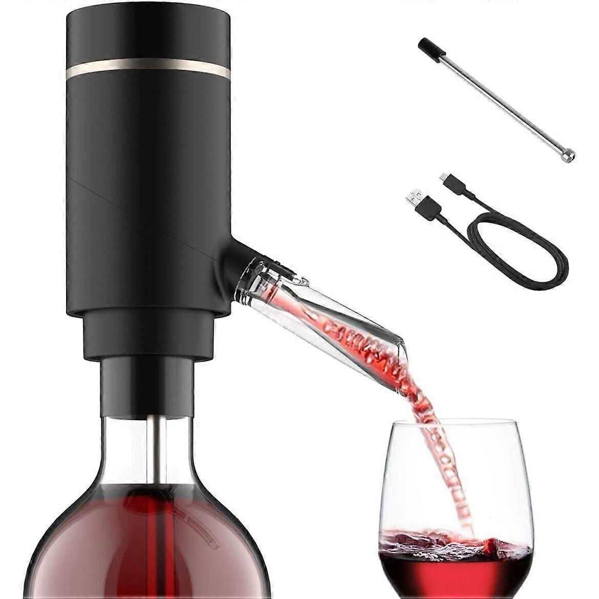 Electric wine aerator and dispenser with touch button control