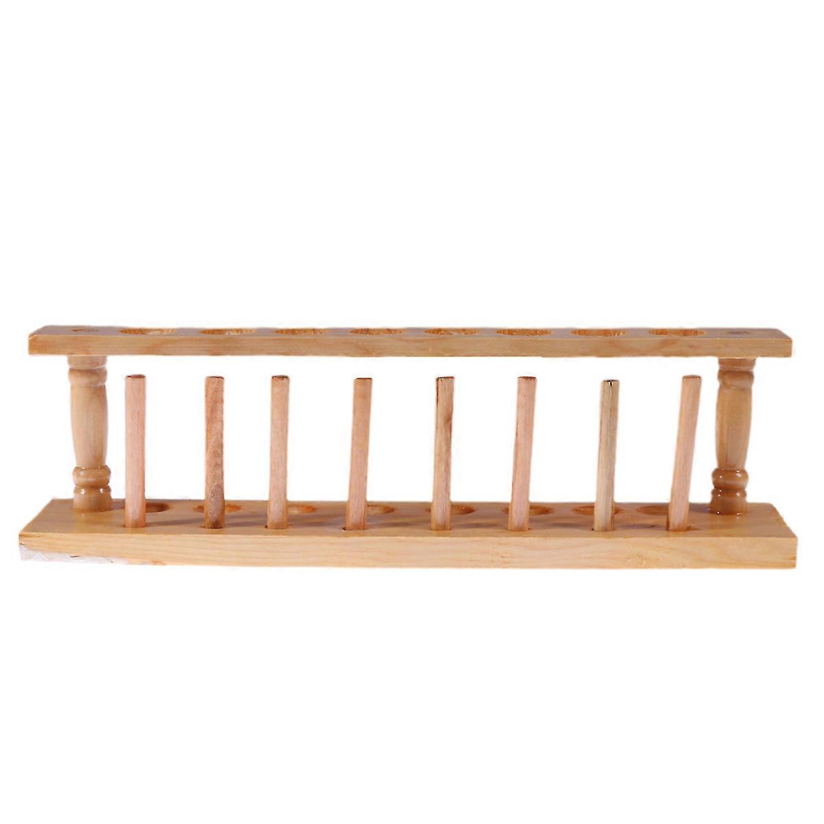 Light Yellow Plastic Test Tube Rack for Storage Perfect for Laboratory and School