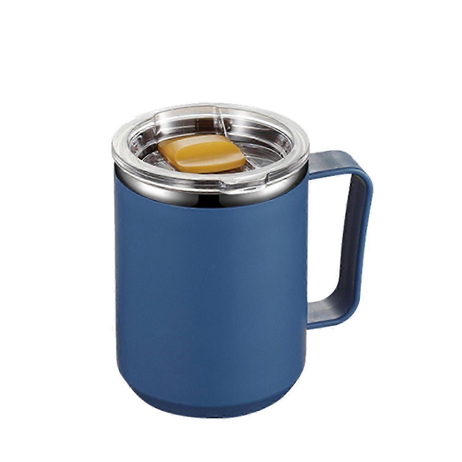 15 أوقية من الفولاذ المقاوم للصدأ معزول مزدوج الجدار كوب قهوة سفر مع غطاء