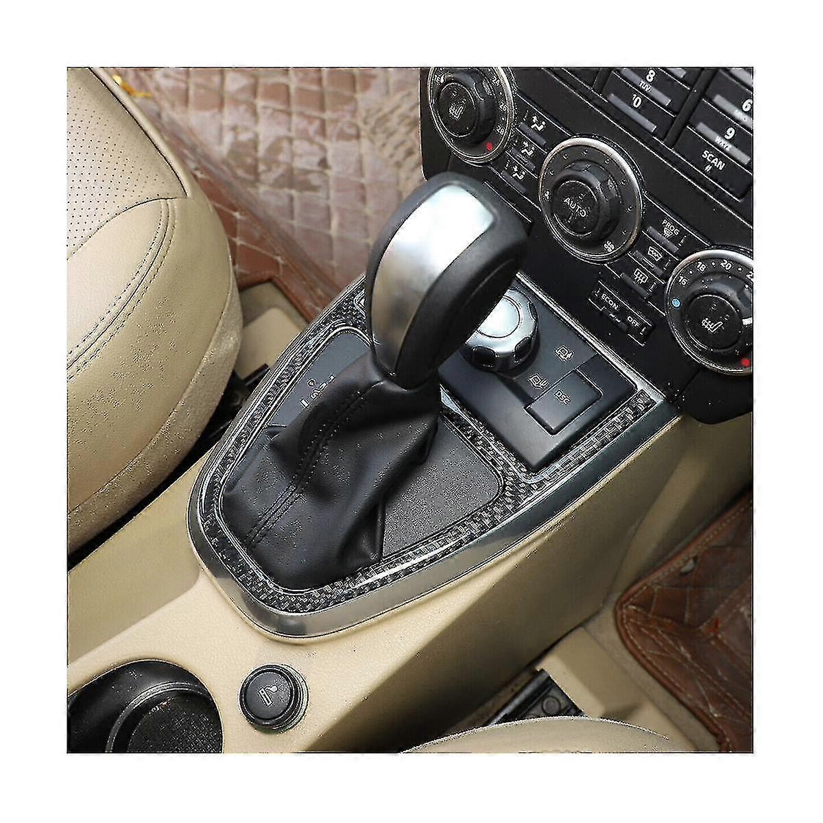Carbon fiber decorative stickers for the shift panel, suitable for models from 2007 to 2012, easy to paste
