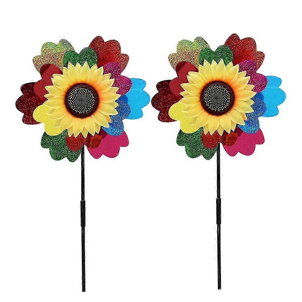 multicolor Ponheels Glittery,Wind Wheels Wind Spinner