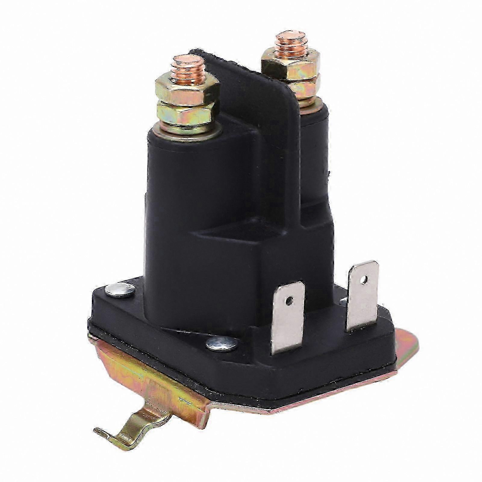 Compact 12V 2-Terminal Starter Solenoid for Lawn Equipment - Durable Replacement Part