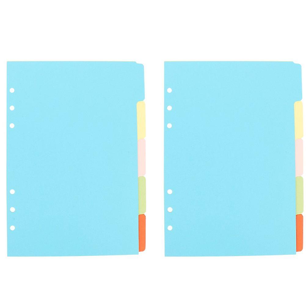 10pcs Binder Dividers with 5 Tabs Binder Index Page Divider Binder Accessories