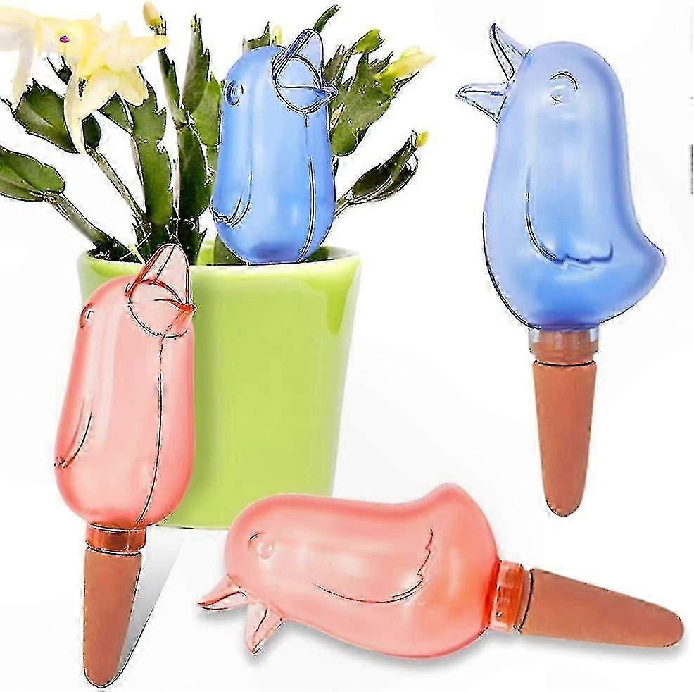 4-Pack Clear Self-Watering Spike Globes, Automatic Plant Irrigation Dripper Devices