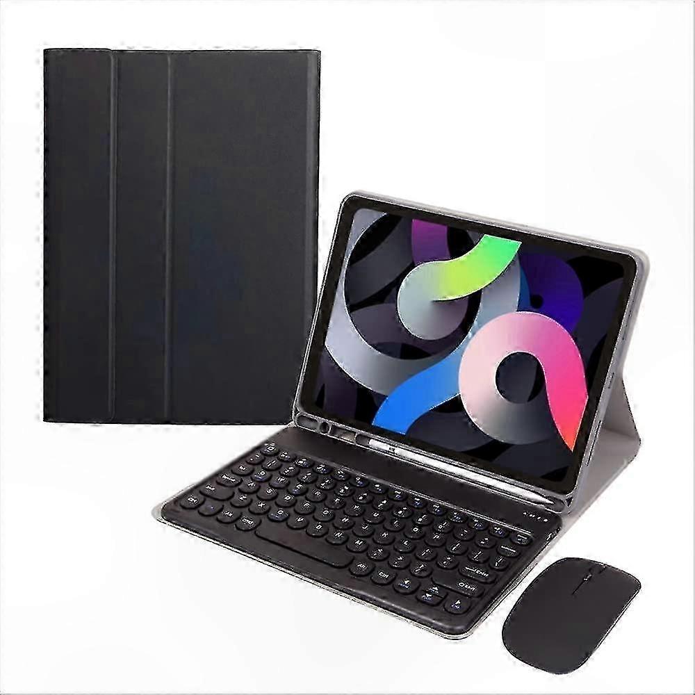 Bluetooth Keyboard Case with Mouse for Tablet, Detachable Circular Key Caps, Candy Colors, Compatible with Mini 4/5th Generation Tablets