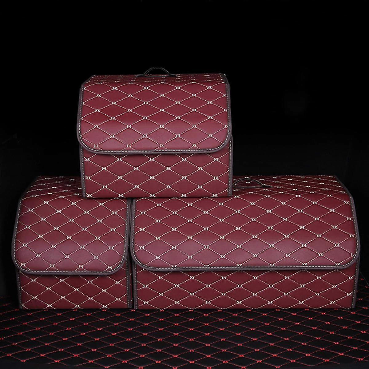 Car Boot Organiser For BMW Mini Cooper S Models R50R61, Folding Cargo Box, Durable Large Capacity, Red