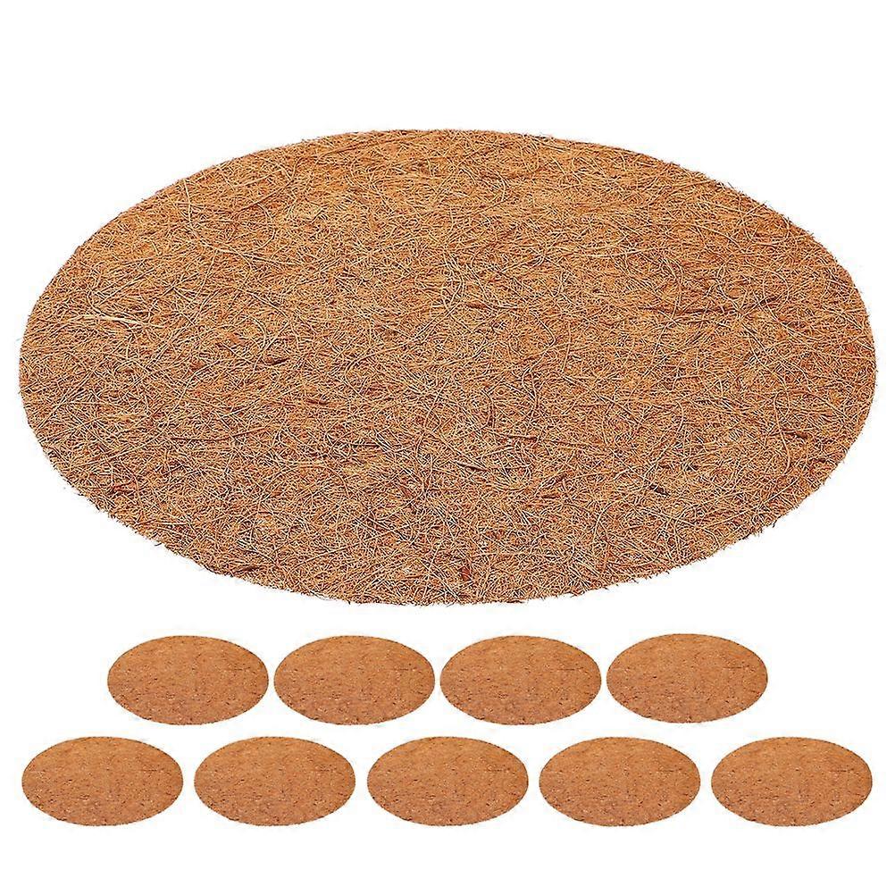 10pcs Pigeon Nesting Mat Pigeons Quails Small Birds Nest Pad Pigeon Egg Nest Coconut Fiber Mat 10cm