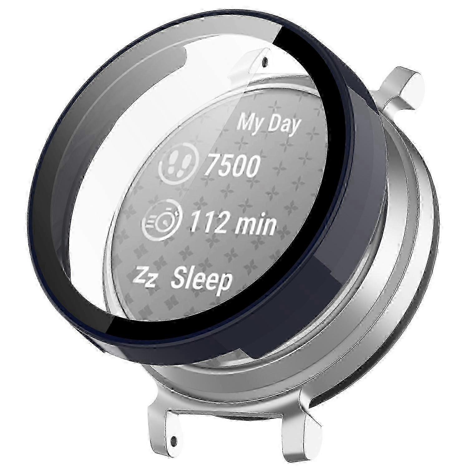 Garmin Lily 2 Watch Hard Protective Case with Tempered Glass Screen Protector