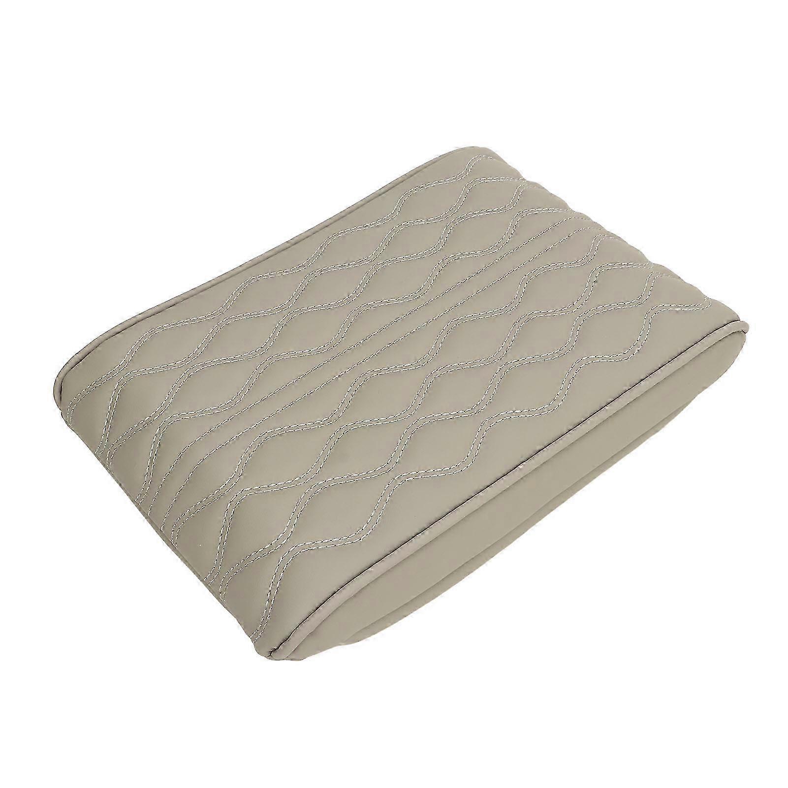 2025 Armrest Box Cushion Cover Memory Foam Soft Comfortable Microfiber Leather Scratch Proof Replacement for Tesla Model 3 Y Grey