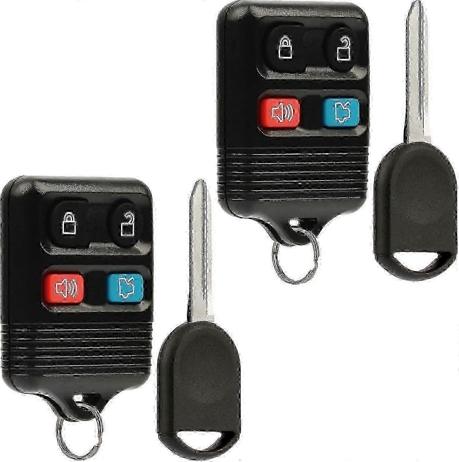 Car Key Fob Keyless Entry Remote fits Ford, Lincoln, Mercury, Mazda with Ignition Key (CWT 2025