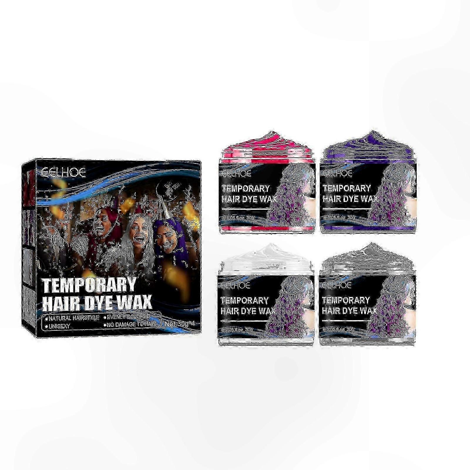 Temporary Color Wax Kit for Halloween - Easy to Apply and Clean, Perfect for Parties