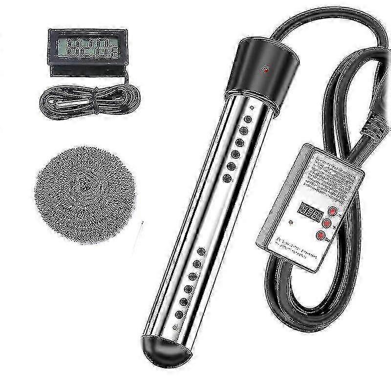 2500w Immersion Heater, Pool Heater Automatic Timer, Eu Plug