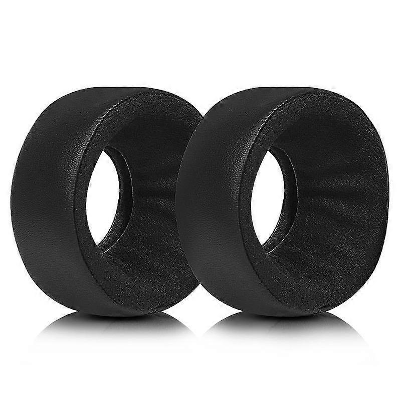 2pcs Earphone Replacement Earpads For Grado Protein Leather Fabric(Black)