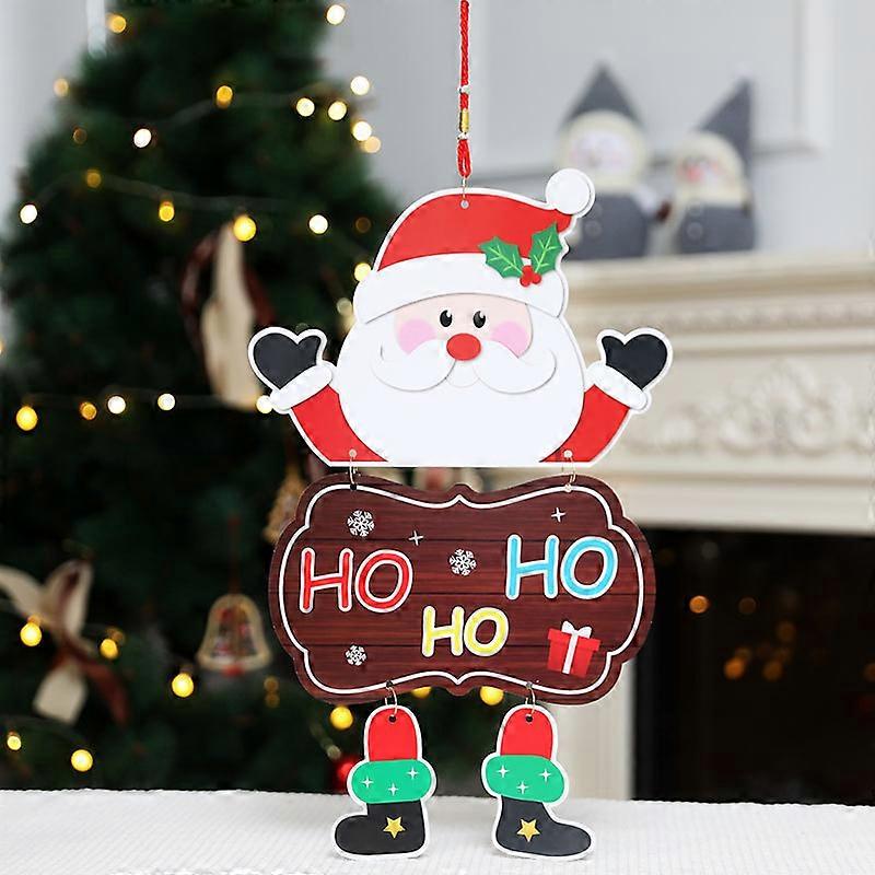 Christmas paper pendant with legs Christmas decorations door hanging decoration pendant