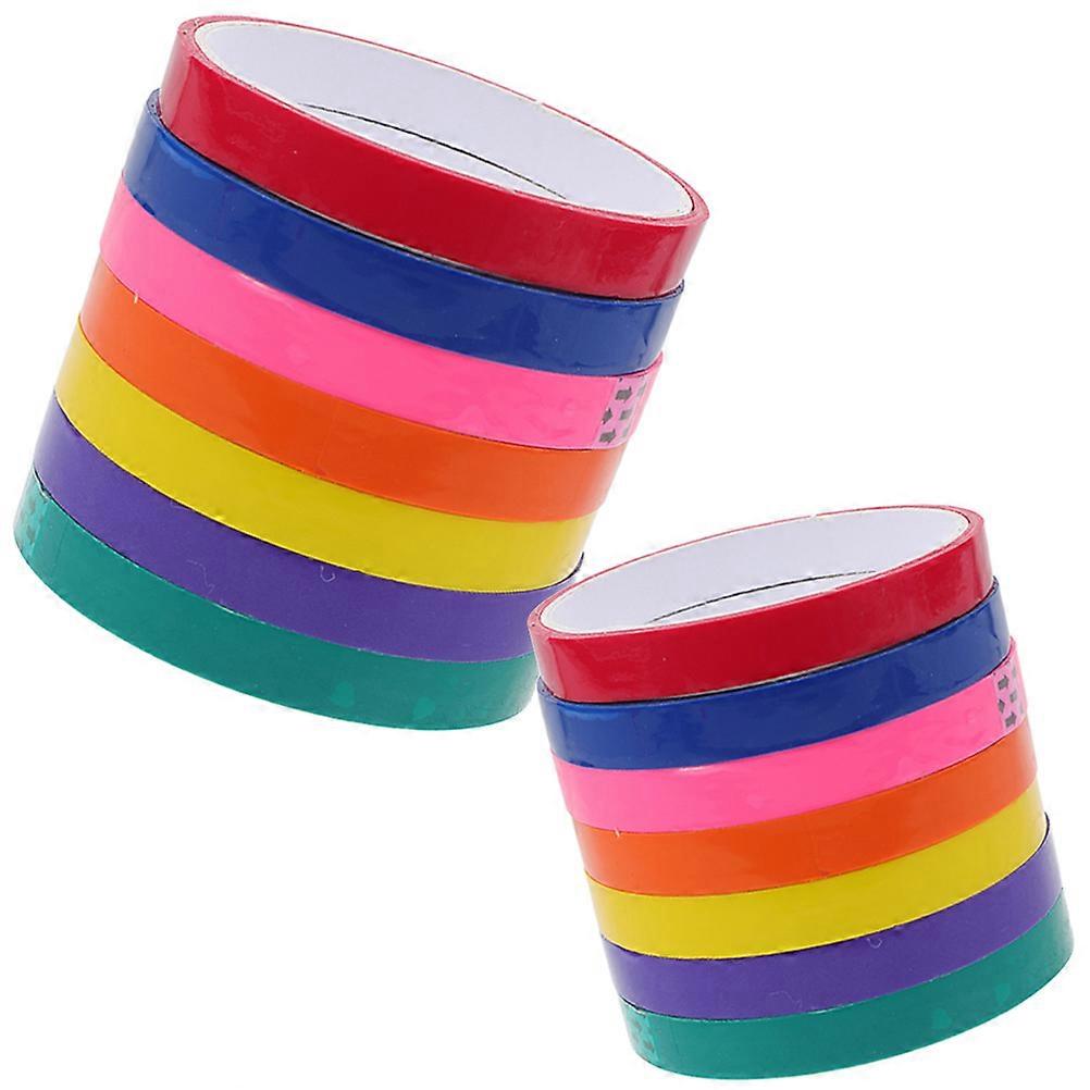 Colored Adhesive Tape Sticky Ball Tape Decompression Home Use 14 Rolls