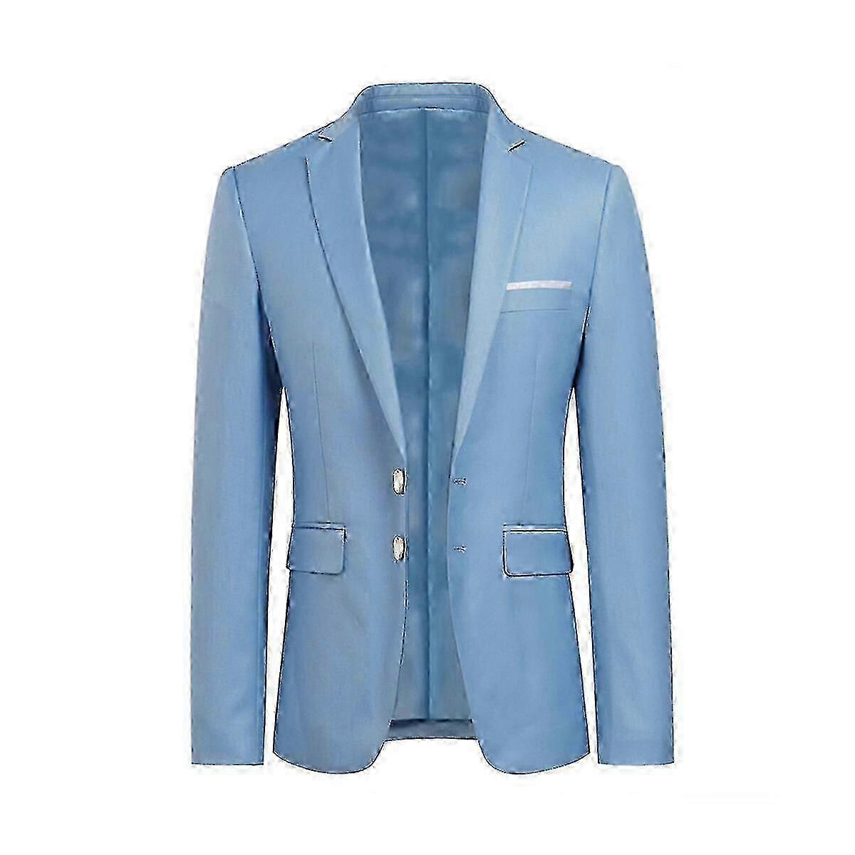 Men's Business Blazer Solid Slim Fit Jacket