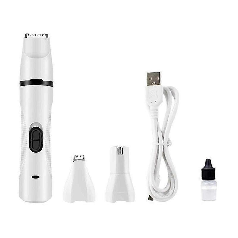3 In 1 Multi Function Electric Dog Nail Trimmer Kit, RechargeableBlack