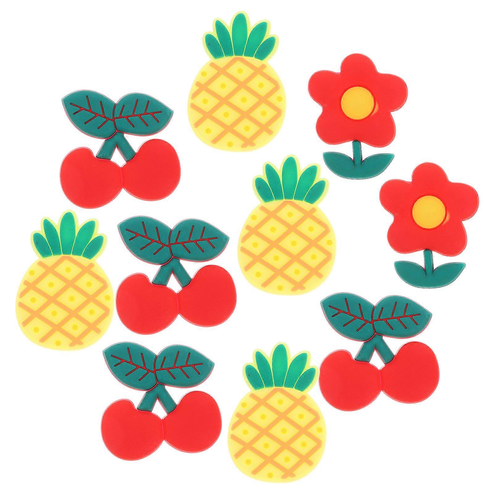 Fruit Charms Plastic Craft Ornaments for DIY Projects 1Set