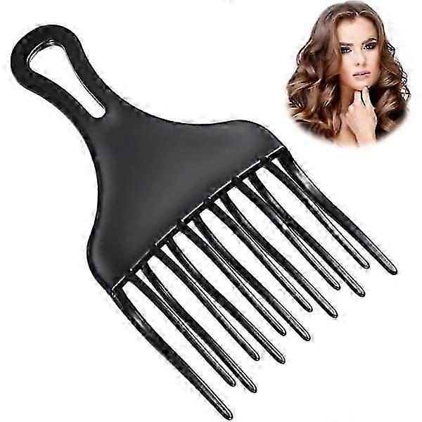 1 pc Afro Comb, Wide Tooth Plastic Afro Comb, Curl Comb, for Styling and Removing Tangled Hair