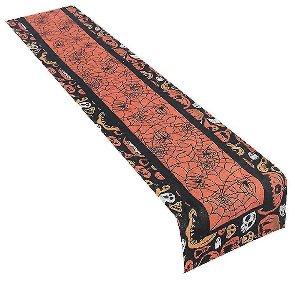 1pc Halloween Tablecloth Spider Web Pattern Table Cover Table Decor Party Props