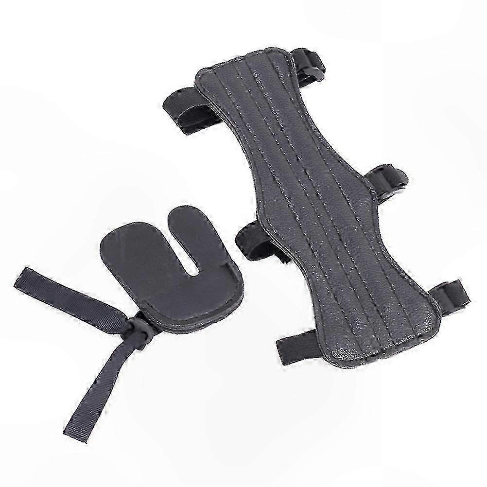 Archery Wrist Guard with Shooting Gloves and Arm Guards for Indoor Range Use