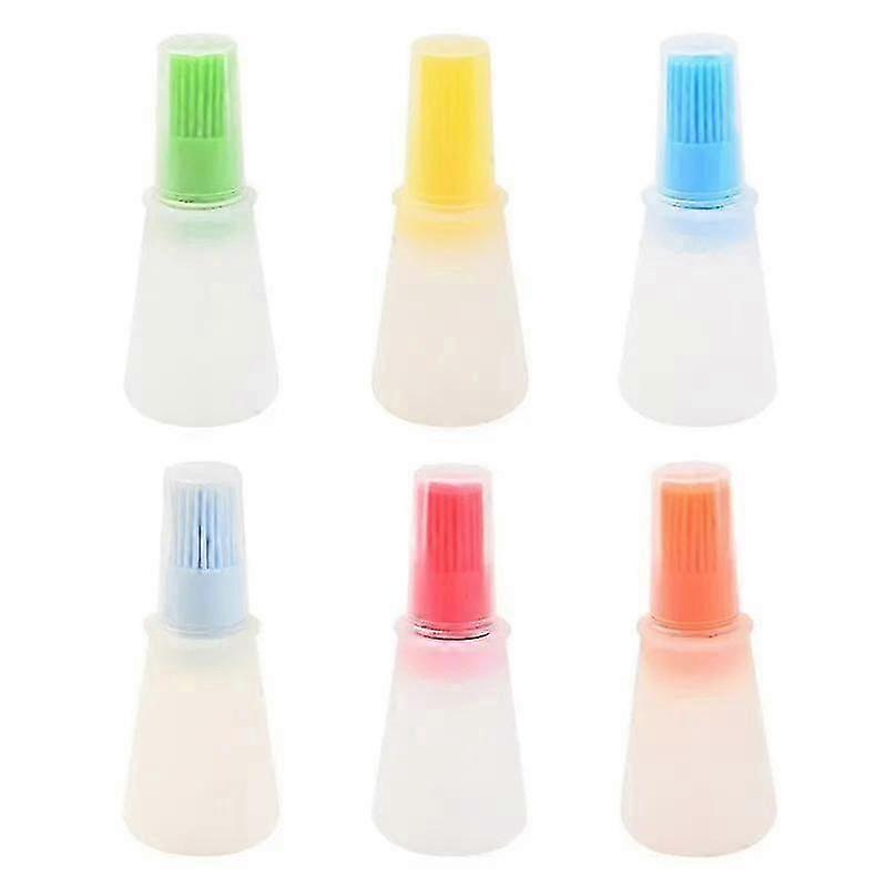 3pcs Silicone BBQ Oil Bottle Brush With Flat-Bottom Design Easy To Clean Suitable For All Cookware Barbecue Tool SMTX f26 2025