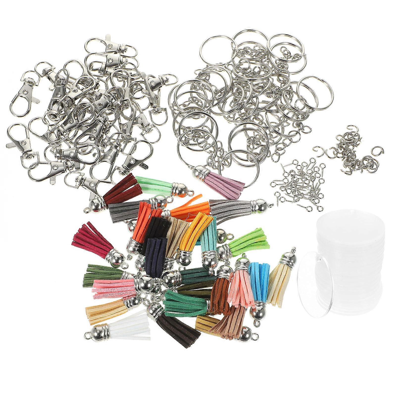Acrylic Keychain Blanks DIY Craft Kit for Decoration 5Sets