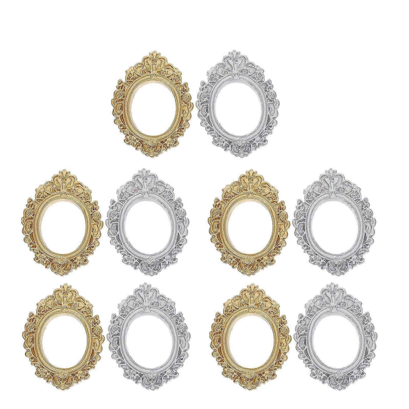 Mini Resin Photo Frames for DIY Jewelry Making with 40Pcs Frames