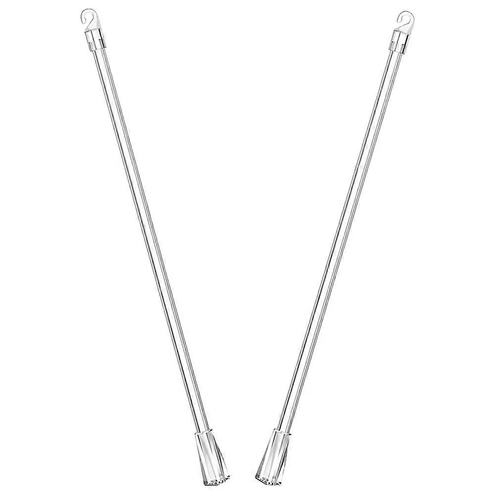 Transparent Blind Opener Curtain Pull Rod with 10Pcs for Window Blinds