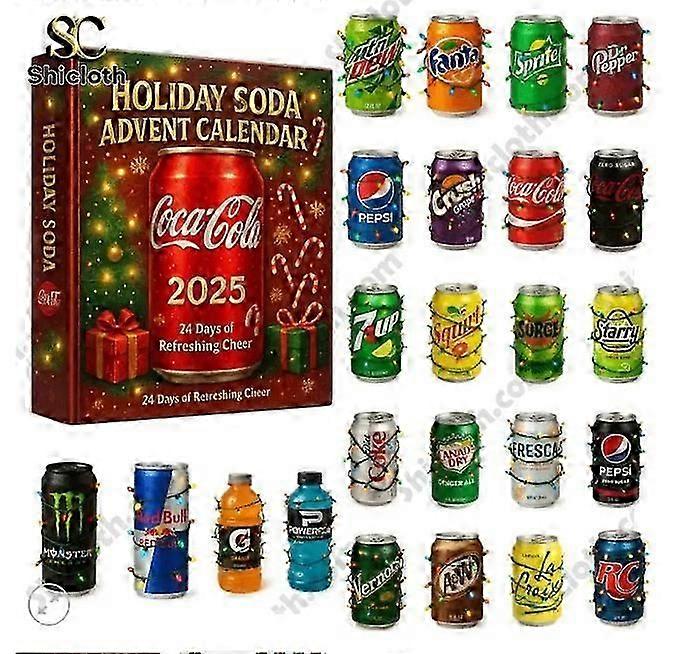 Urlaub Soda Pop Advent Urlaub Blind Box Weihnachtsbaum Dekoration Acryl Anhänger